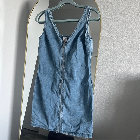 No Boundaries Full Zip Up Denim Dress - Picture 5 of 5